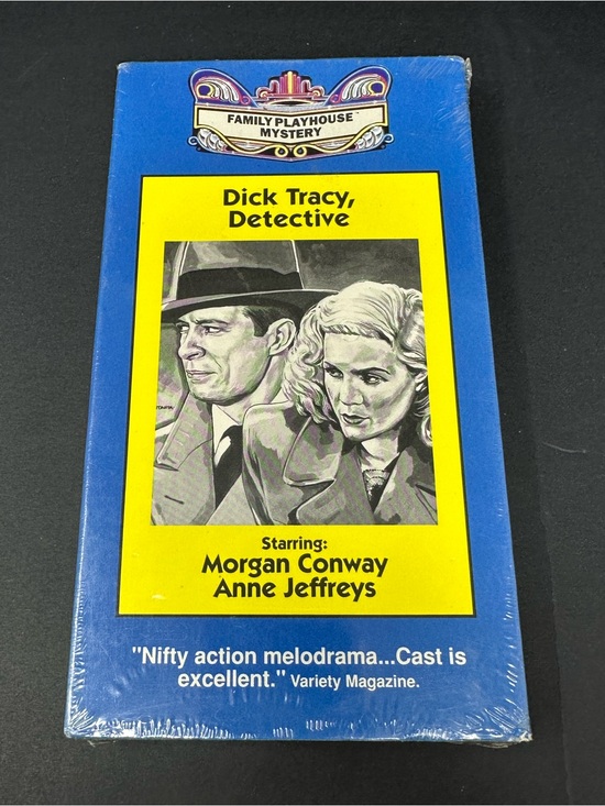 Other - NEW Dick‎ Tracy, Detective VHS Tape Sealed Morgan Conway Anne Jeffreys 1989 A10